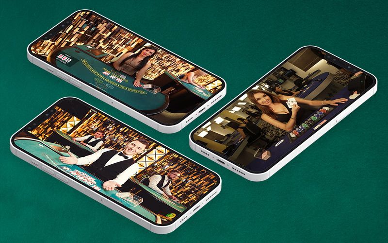 Jogos ao vivo com dealer mobile