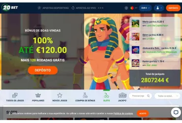 20Bet Casino – página principal.