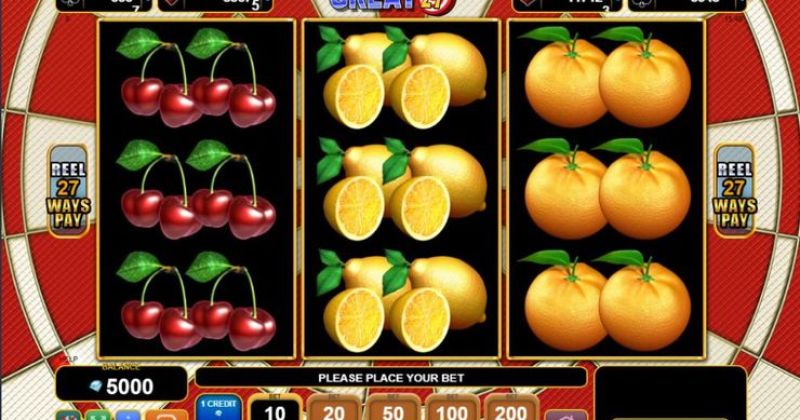 Jogue Onde Jogar Great 27 slot da EGT slot online gratuitamente | Casino New Zealand