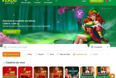 Verde Casino - página principal