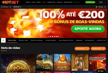 Hot.bet casino - página principal