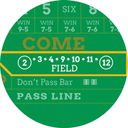 Field - online craps