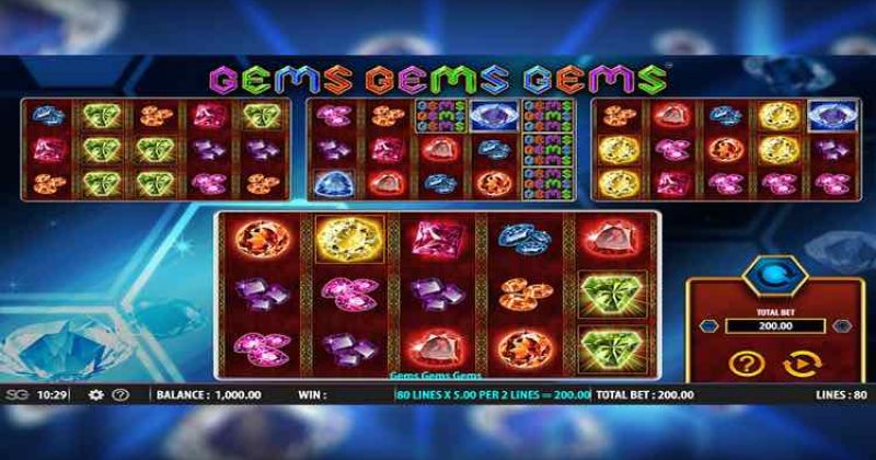 Jogue Gems Gems Gems, uma slot online da WMS slot online gratuitamente | Casino New Zealand