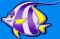 Peixe branco-roxo