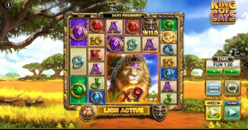 Jogue King of Cats, slot online da Big Time Gaming slot online gratuitamente | Casino New Zealand